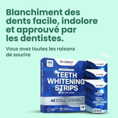 DRDENT Bandes blanchissantes dentaires Sourire Éclatant™