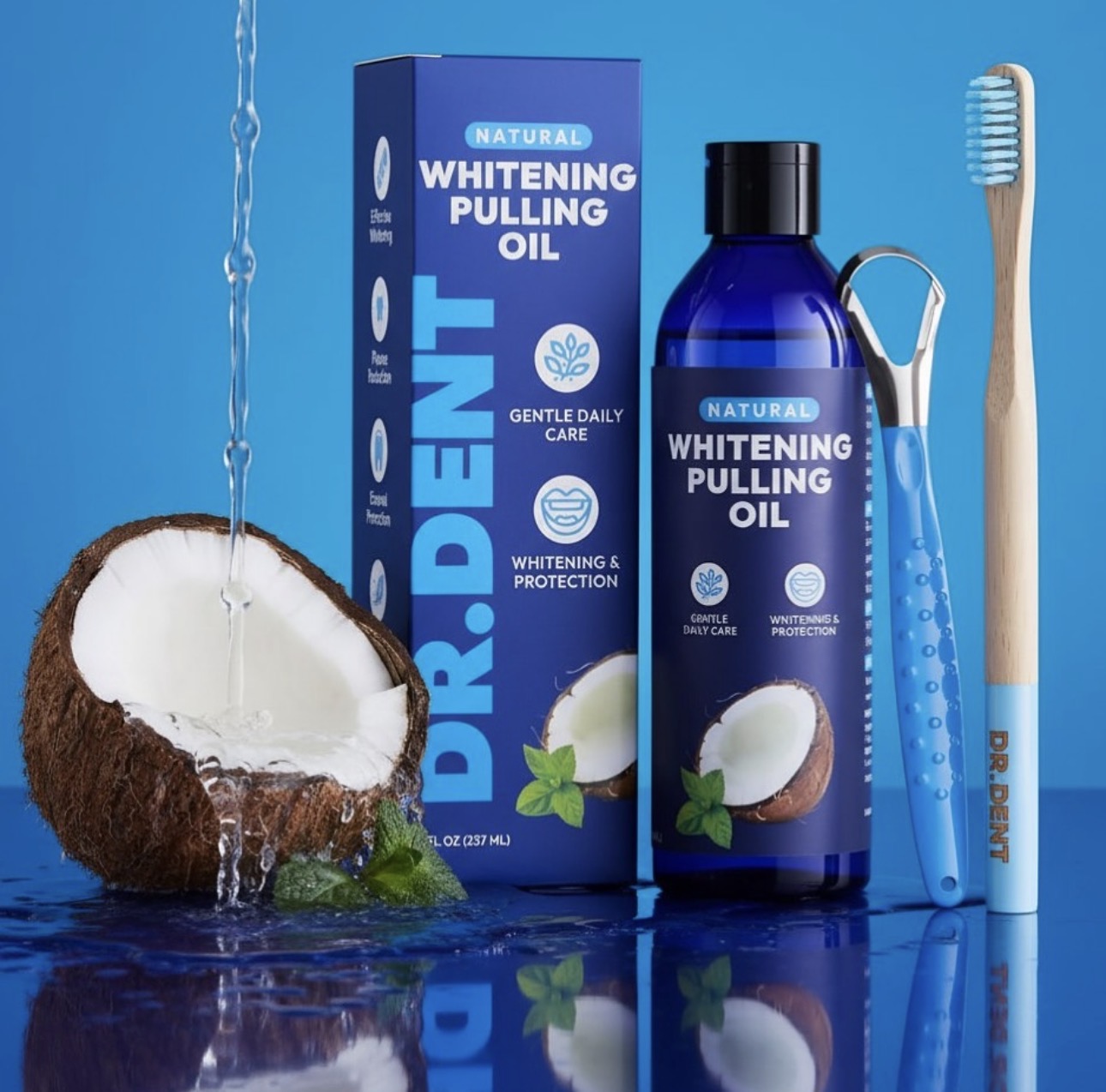 DR.DENT Bain de bouche à l'huile de coco (oil pulling)