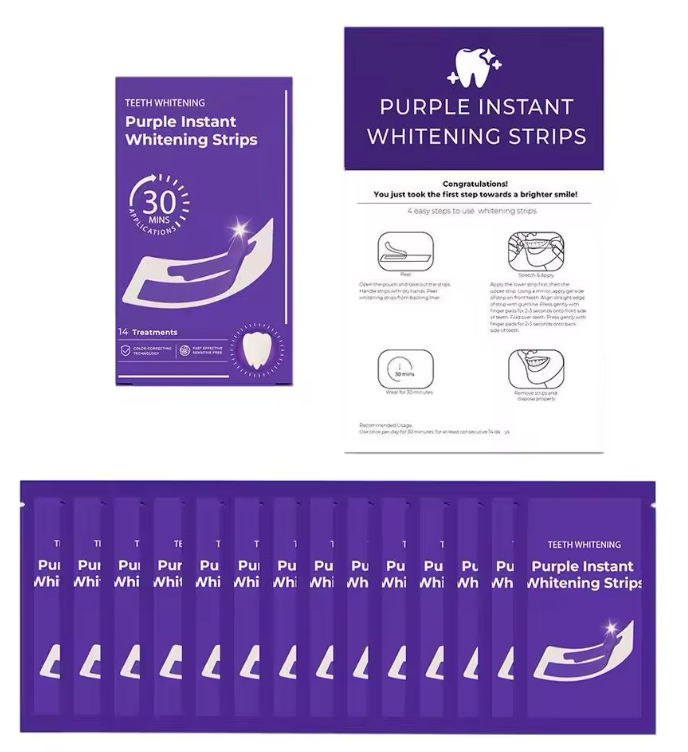 Bandes V34 Sourire Ultra-Blanc 'instantanée