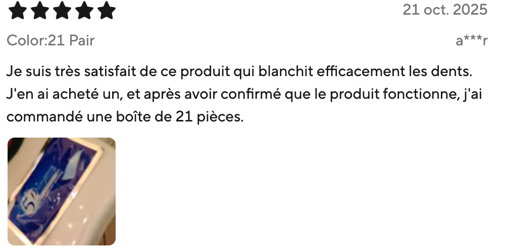 Bandes Dentaires 'ULTRA' Concentrée Anti-Taches —  Tabac & Café ❌ ⭐️
