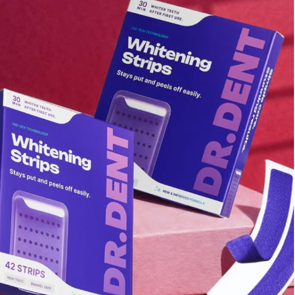 (New)Bandes Dentaires Violettes Anti-Jaunissement 